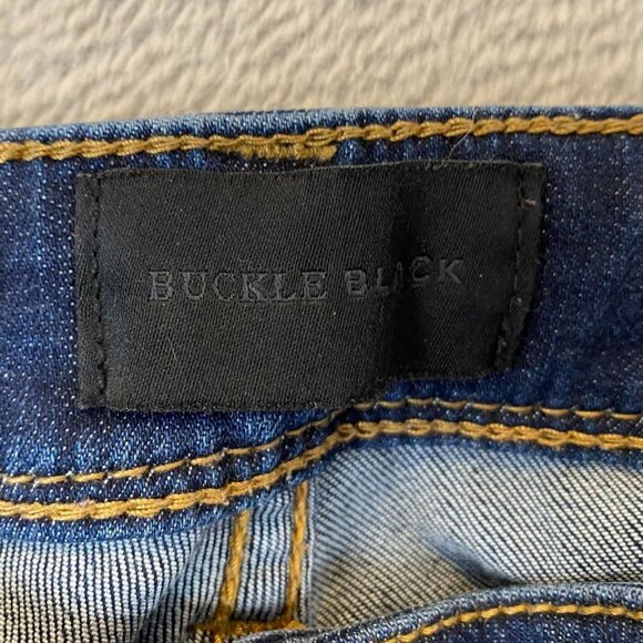 Buckle Black Mens Skinny Fit Jeans 28X32 Medium Wash Distressed Style - Picture 8 of 16